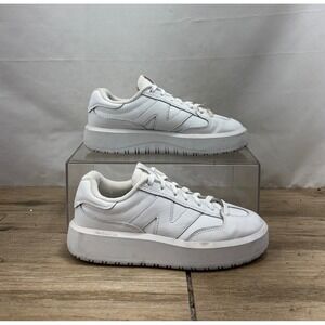 New Balance CT302CLA Platform Sneakers White Leather Mens Size 7.5